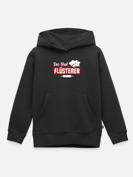 Der Brot Flüsterer - Kinder Premium Organic Hoodie - Schwarz