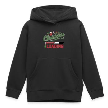 Christmas Loading Loading Bar Christmas - Kids Premium Organic Hoodie - black - Front - AI Model Kid Male (0cm)