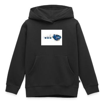 Sub Design - Sweat Premium à capuche enfant bio - noir - Devant - AI Model Kid Male (0cm)