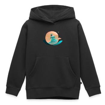 Goddess Venus - Kids Premium Organic Hoodie - black - Front - AI Model Kid Male (0cm)