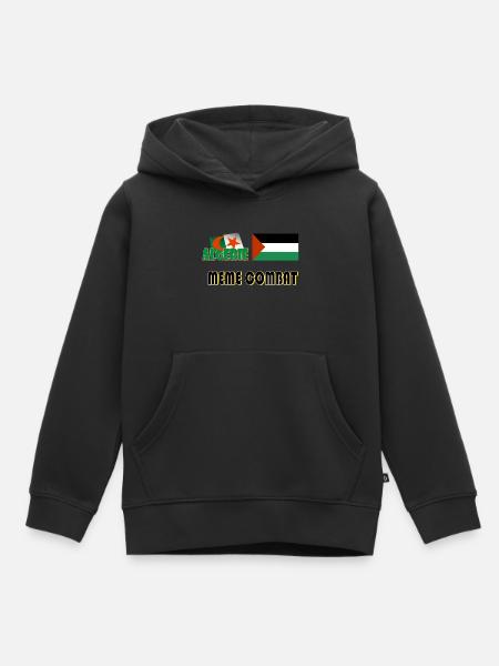 palestine_1 - Sweat Premium à capuche enfant bio - noir
