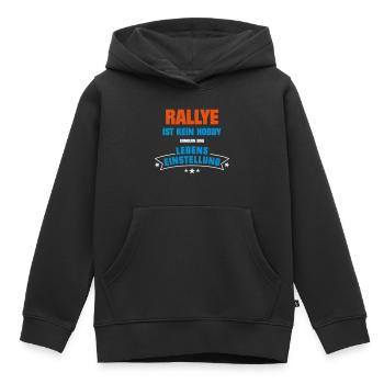 Rallye Sportart - Kinder Premium Organic Hoodie - Schwarz - Vorne - AI Model Kid Male (0cm)