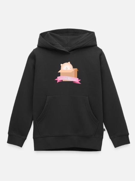 Castle Meow - Sweat Premium à capuche enfant bio - noir
