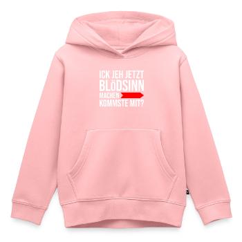Berlin slang lustig blödsinn dialekt berliner - Kinder Premium Organic Hoodie - Rosa - Vorne - AI Model Kid Female (0cm)