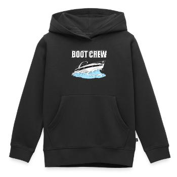 Boot Crew Motorboot - Kinder Premium Organic Hoodie - Schwarz - Vorne - AI Model Kid Male (0cm)