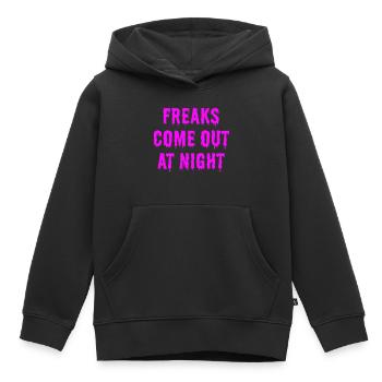 Freaks come out at night nightmare Halloween Zombie - Kids Premium Organic Hoodie - black - Front - AI Model Kid Male (0cm)