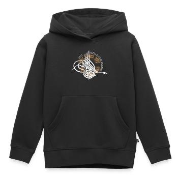Fatih Sultan Mehmet - Kids Premium Organic Hoodie - black - Front - AI Model Kid Male (0cm)