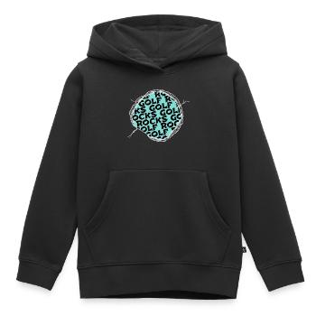putter golfvêtement golfduvet golfkids golfclock - Sweat Premium à capuche enfant bio - noir - Devant - AI Model Kid Male (0cm)