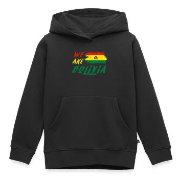 Wir sind Bolivien - Kinder Premium Organic Hoodie - Schwarz - Vorne - AI Model Kid Male (0cm)