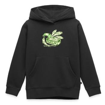 Lustige Sardinen Dose Fischkonserven - Kinder Premium Organic Hoodie - Schwarz - Vorne - AI Model Kid Male (0cm)