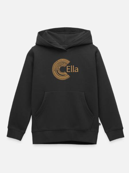 Für Ella - Kinder Premium Organic Hoodie - Schwarz