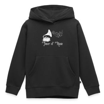 Musique vintage (blanc) - Sweat Premium à capuche enfant bio - noir - Devant - AI Model Kid Male (0cm)