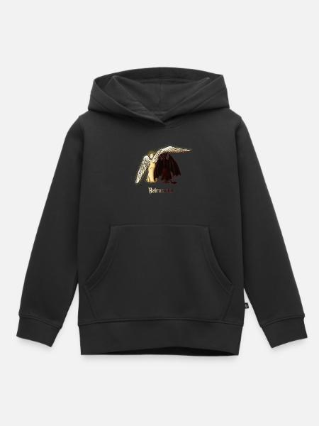 Aziracrow - Kinder Premium Organic Hoodie - Schwarz