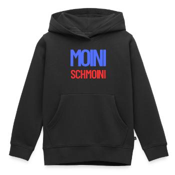 Moini groß - Kinder Premium Organic Hoodie - Schwarz - Vorne - AI Model Kid Male (0cm)