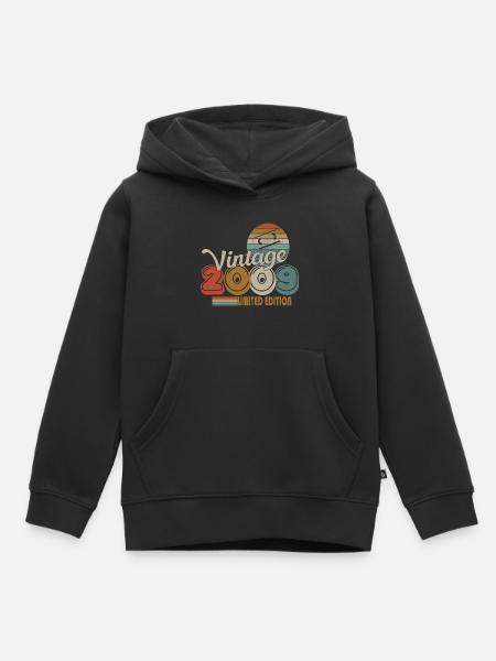 2009 - Kinder Premium Organic Hoodie - Schwarz