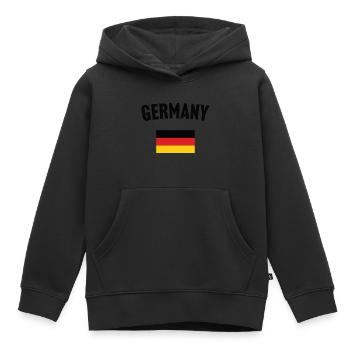 Drapeau de l’Allemagne - Sweat Premium à capuche enfant bio - noir - Devant - AI Model Kid Male (0cm)