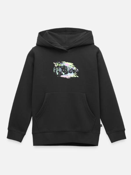 Vieux tracteurs - Sweat Premium à capuche enfant bio - noir
