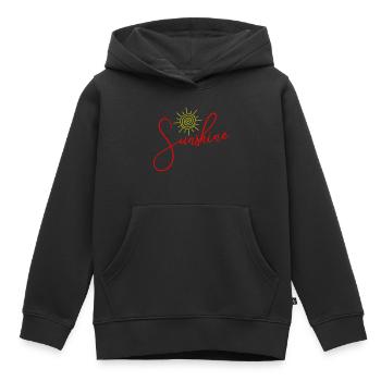 Icône du soleil du soleil - Sweat Premium à capuche enfant bio - noir - Devant - AI Model Kid Male (0cm)