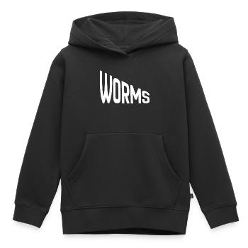 Vers - Sweat Premium à capuche enfant bio - noir - Devant - AI Model Kid Male (0cm)