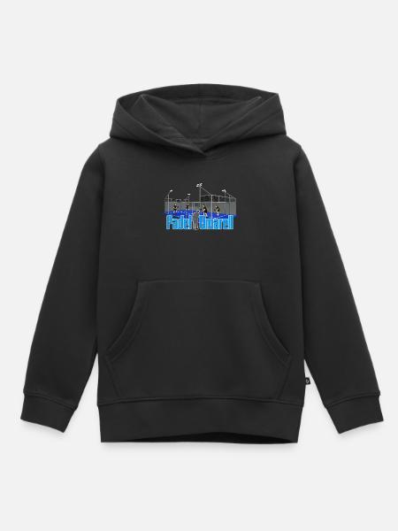 T-shirt « Padel Umarell » - Sweat Premium à capuche enfant bio - noir