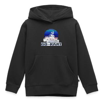 Kart - Kinder Premium Organic Hoodie - Schwarz - Vorne - AI Model Kid Male (0cm)