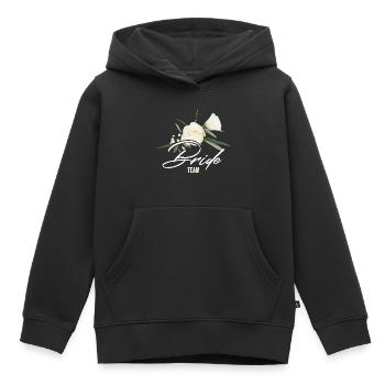 Team bride - Kinder Premium Organic Hoodie - Schwarz - Vorne - AI Model Kid Male (0cm)