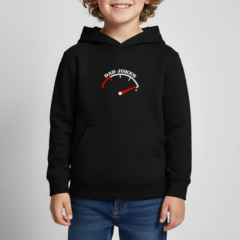 Conception du Tee Meter Dad Jokes Sweat Premium à capuche enfant bio