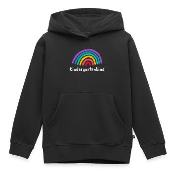 Kindergartenkind Regenbogen - Kinder Premium Organic Hoodie - Schwarz - Vorne - AI Model Kid Male (0cm)
