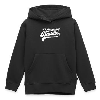 Méchant d’anniversaire - Sweat Premium à capuche enfant bio - noir - Devant - AI Model Kid Male (0cm)