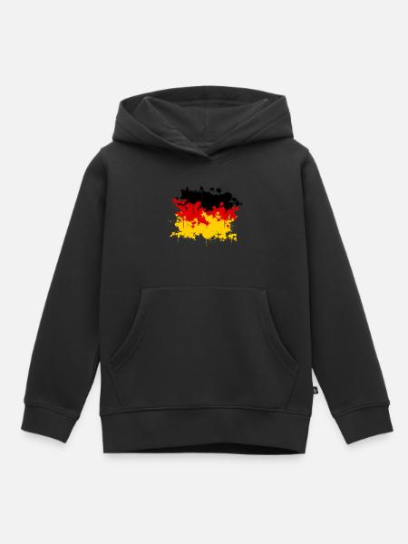 Deutschland Drips - Kinder Premium Organic Hoodie - Schwarz