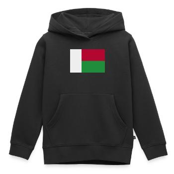 Madagaskar-Flagge - Kinder Premium Organic Hoodie - Schwarz - Vorne - AI Model Kid Male (0cm)