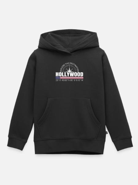 Hollywood - Kinder Premium Organic Hoodie - Schwarz