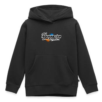 Hanovre - Sweat Premium à capuche enfant bio - noir - Devant - AI Model Kid Male (0cm)