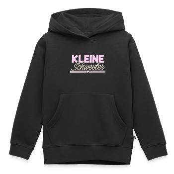 Kleine Schwester - Kinder Premium Organic Hoodie - Schwarz - Vorne - AI Model Kid Male (0cm)