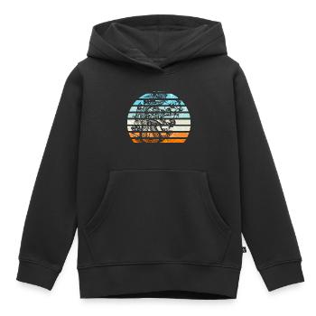 Dragon chinois - Sweat Premium à capuche enfant bio - noir - Devant - AI Model Kid Male (0cm)
