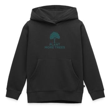 Pflanzt mehr Bäume Naturschutz Aktivist - Kinder Premium Organic Hoodie - Schwarz - Vorne - AI Model Kid Male (0cm)
