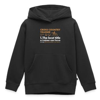 Rider Trainer Definition Cross Country - Kinder Premium Organic Hoodie - Schwarz - Vorne - AI Model Kid Male (0cm)