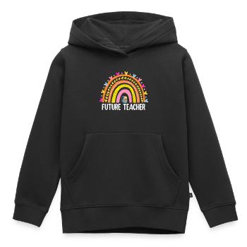 Future Teacher - Kinder Premium Organic Hoodie - Schwarz - Vorne - AI Model Kid Male (0cm)