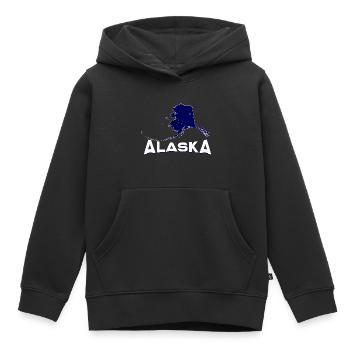 Alaska - Sweat Premium à capuche enfant bio - noir - Devant - AI Model Kid Male (0cm)