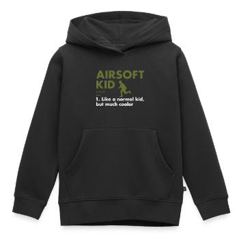 Sport Kid Definition Airsoft - Kinder Premium Organic Hoodie - Schwarz - Vorne - AI Model Kid Male (0cm)