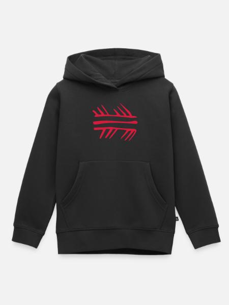 petroglyphe muster - Kinder Premium Organic Hoodie - Schwarz