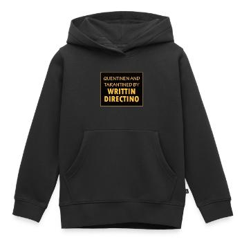 Quentinen and Tarantined by Writtin Directino - Kids Premium Organic Hoodie - black - Front - AI Model Kid Male (0cm)
