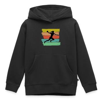 Handball handball handball handsport cadeau - Sweat Premium à capuche enfant bio - noir - Devant - AI Model Kid Male (0cm)