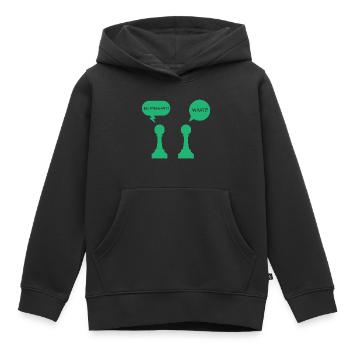 En passant Schach Denksport Schachmeister Geschenk - Kinder Premium Organic Hoodie - Schwarz - Vorne - AI Model Kid Male (0cm)