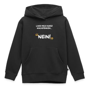 Nein! Nein Shirt - Kinder Premium Organic Hoodie - Schwarz - Vorne - AI Model Kid Male (0cm)