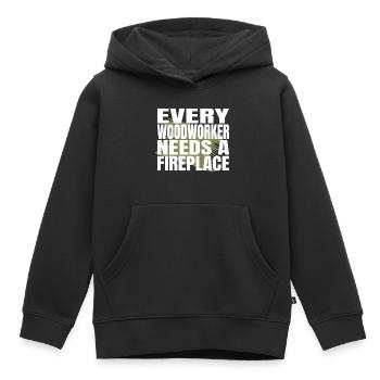 americas funny carpenter quotes jokes - Kinder Premium Organic Hoodie - Schwarz - Vorne - AI Model Kid Male (0cm)