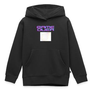 Game OVER - Kinder Premium Organic Hoodie - Schwarz - Vorne - AI Model Kid Male (0cm)