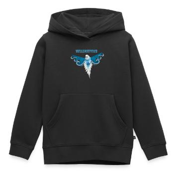 Wellensittich - Kinder Premium Organic Hoodie - Schwarz - Vorne - AI Model Kid Male (0cm)