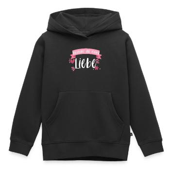 Klettern Bouldern Bergsteigen Berge Liebe Geschenk - Kinder Premium Organic Hoodie - Schwarz - Vorne - AI Model Kid Male (0cm)