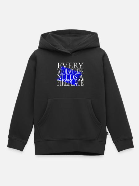 funny carpenter quotes - Kinder Premium Organic Hoodie - Schwarz